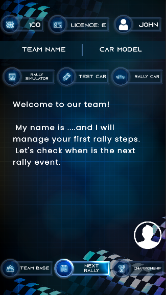 Rally Manager Game